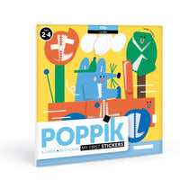 6 Cartes et 96 gommettes créatives La ville POPPIK