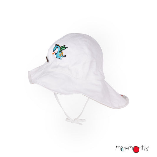 ManyMonths Chapeau d'été Chanvre/coton bio avec broderie Dragon