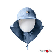 ManyMonths Chapeau d'été Chanvre/coton bio Parisian Blue