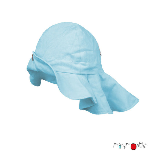 ManyMonths Chapeau d'été Wave Chanvre/coton bio Pool Turquoise