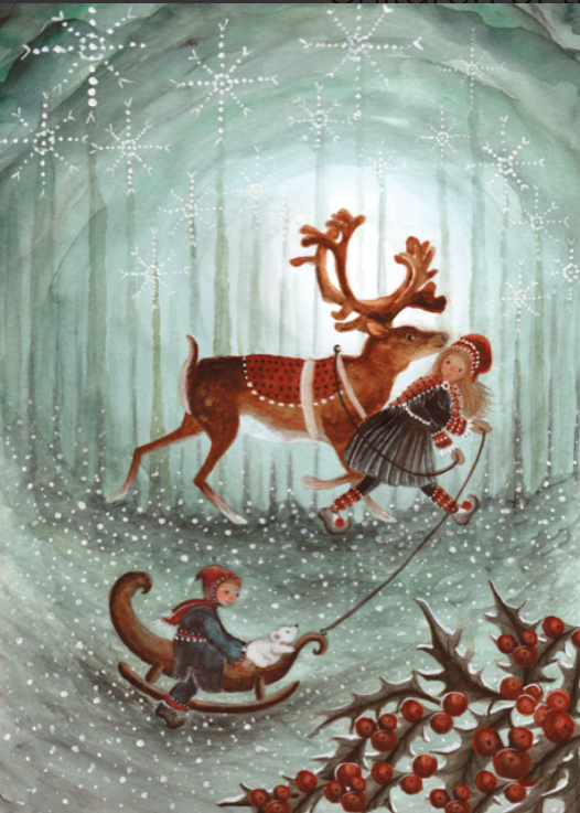 Carte postale Children of the North - Illustratrice Bijdehansje