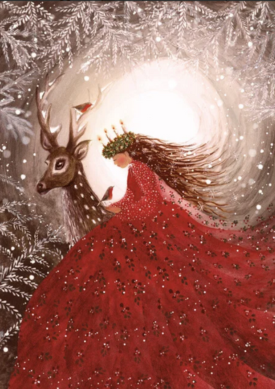 Carte postale Christmas Joy - Illustratrice Bijdehansje