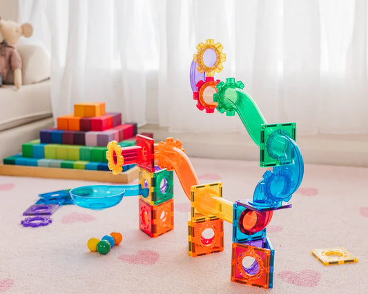 Circuit à billes Jeu magnétique TileTek by Learn & Grow Toys- 95 pièces
