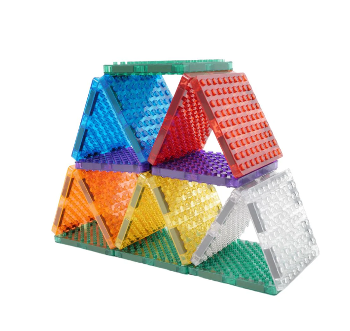 Cleverclixx Brick Tiles Pack Intense Magnetic Tiles - Lot de 16