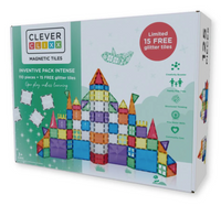 Cleverclixx jeux magnétiques Inventive Pack Intense- 110 pièces + 15 pièces pailletés Offertes!