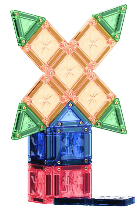 Cleverclixx Jeux magnétiques MINI pack Pastel - 28 pièces + boite de transport