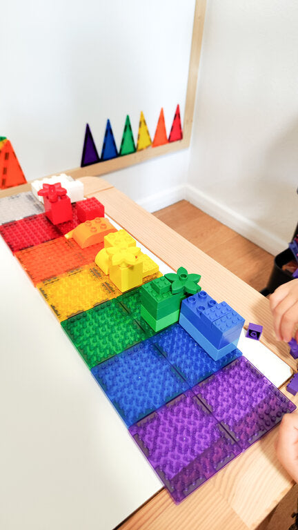 Cleverclixx Brick Tiles Pack Intense Magnetic Tiles - Lot de 16