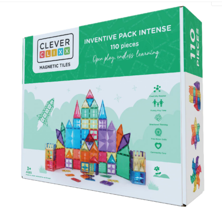 Cleverclixx Pack Inventif Intense - Jeu magnétique 110 pièces