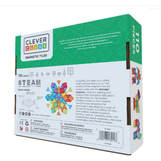Cleverclixx Pack Inventif Intense - Jeu magnétique 110 pièces