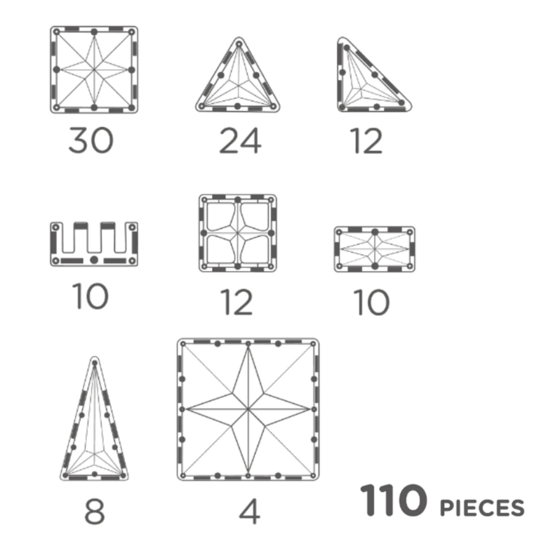 Cleverclixx Pack Inventif Intense - Jeu magnétique 110 pièces