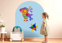 Cleverclixx Tableau magnétique Murale Autocollant 95 x 75cm - Cleverblue