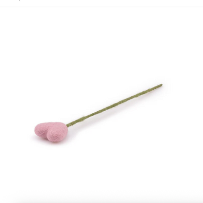 Coeur branche décorative en feutrine de laine - Sjaal met Verhaal