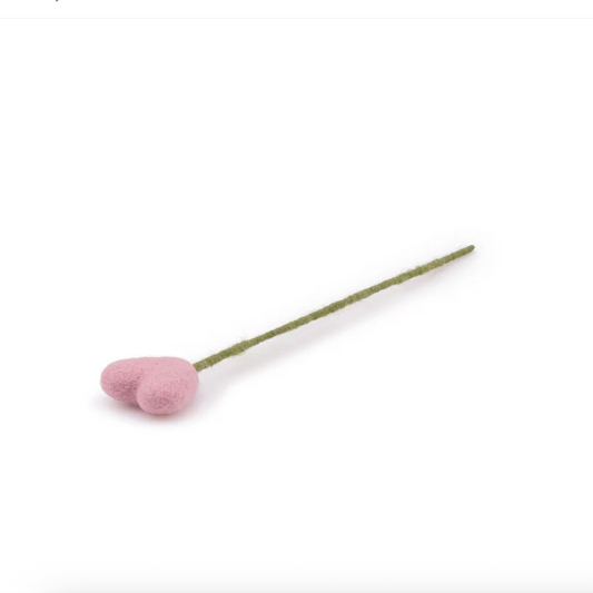 Coeur branche décorative en feutrine de laine - Sjaal met Verhaal