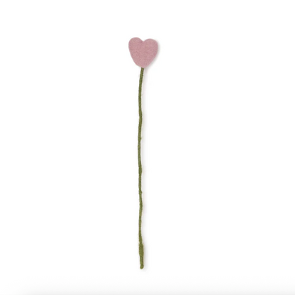 Coeur branche décorative en feutrine de laine - Sjaal met Verhaal