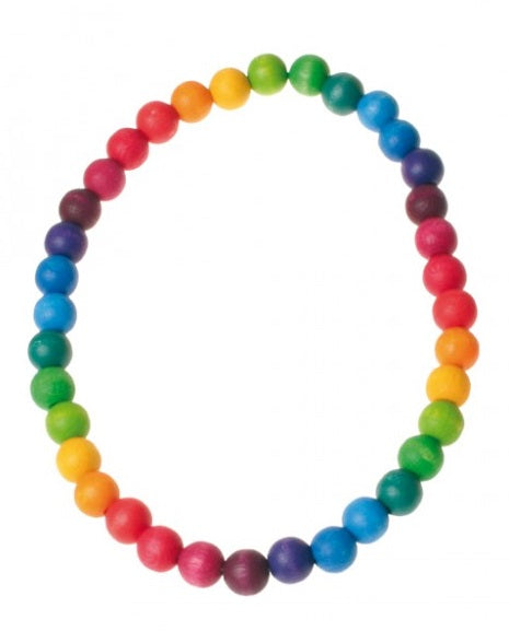 Collier Arc-en-ciel perles 12mm GRIMM's
