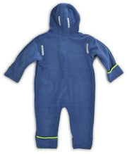 Hoppediz combinaison en laine polaire Bleu-Vert