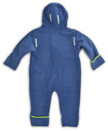 Hoppediz combinaison en laine polaire Bleu-Vert