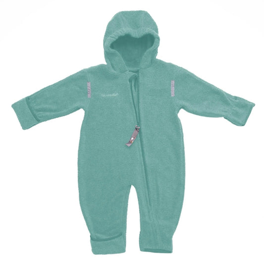 HOPPEDIZ Combinaison en coton BIO Bleu polaire