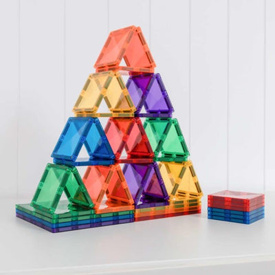 Connetix Tiles Pack de carrés Arc-en-ciel - 42 pièces