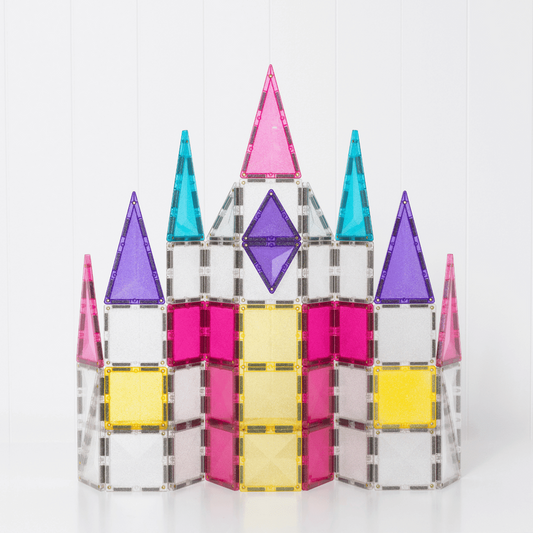 Connetix Glitter unicorn jeu magnétique Licorne pailletée 56 pièces