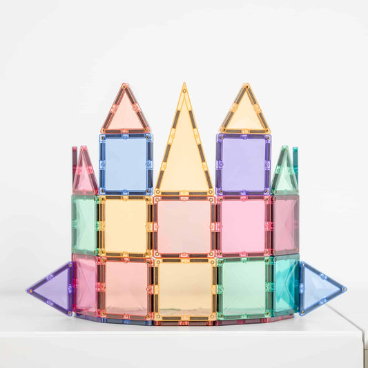 Connetix Jeu magnétique Mini pack Pastel 32 pièces