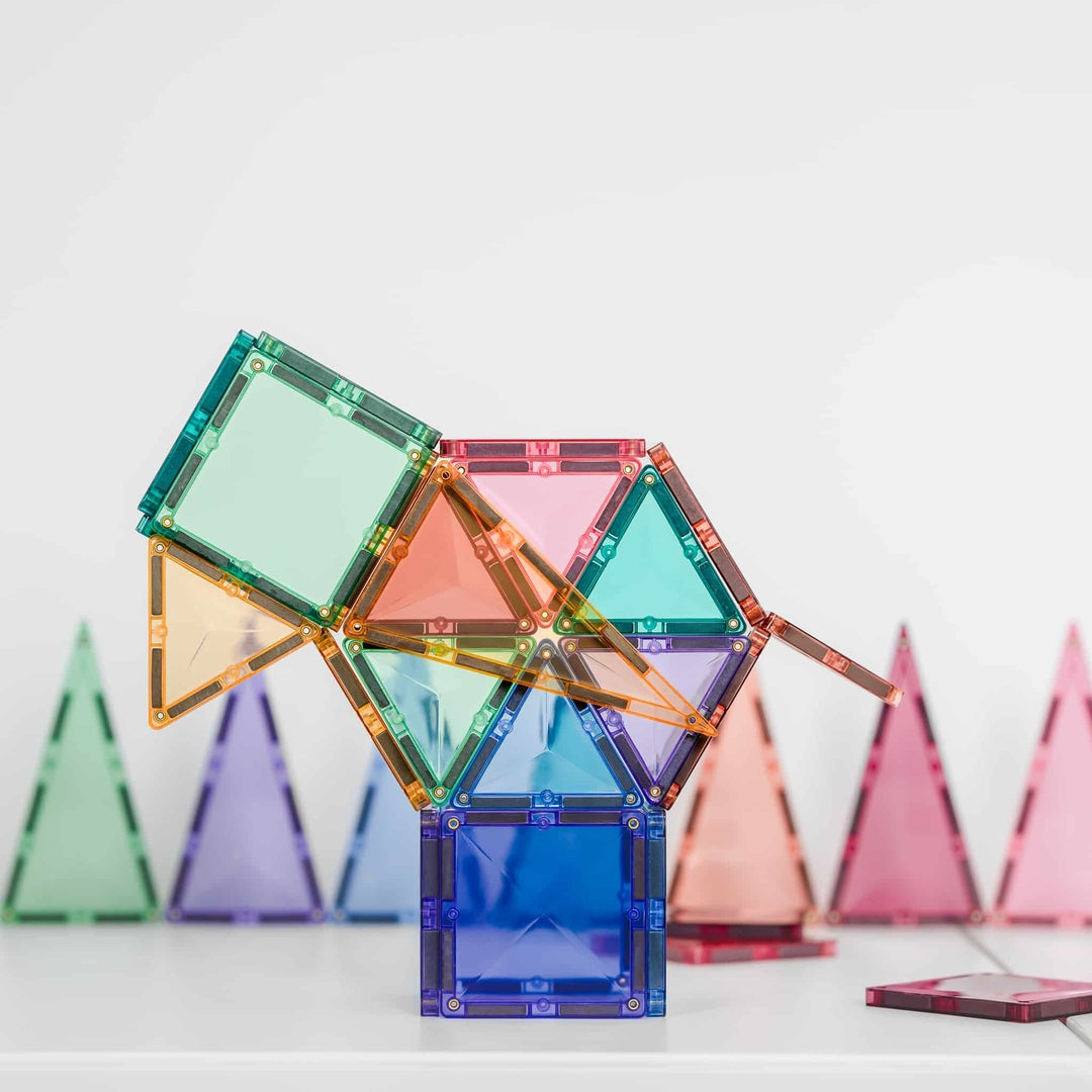 Connetix Jeu magnétique Mini pack Pastel 32 pièces
