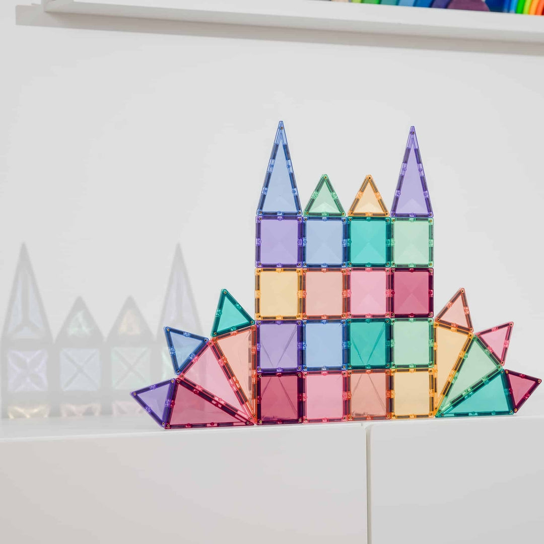 Jeu de construction magnétique pastel mini-paquet, 32 pièces pastel - Connetix Jeu de construction magnétique pastel mini-paquet, 32 pièces pastel - Connetix