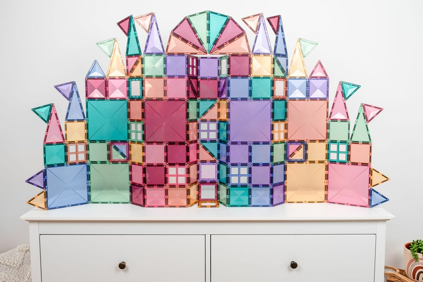 Connetix Jeu magnétique Pack Créatif Pastel - 120 pièces