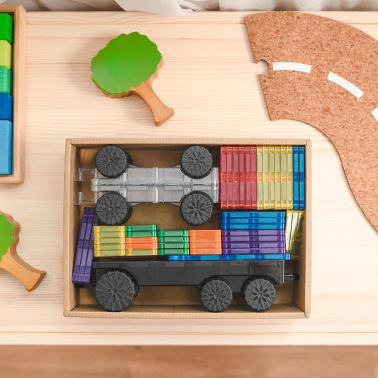 Connetix Jeu magnétique Pack de transport 50 pièces