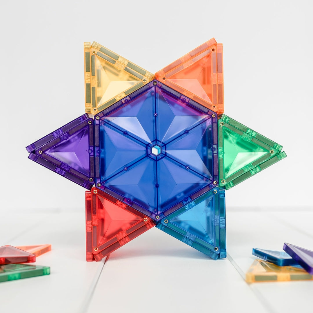 Connetix Jeu magnétique Pack géométrie Arc-en-ciel - 30 pièces