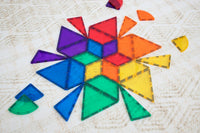 Connetix Tiles Jeu magnétique Formes Arc-en-ciel Lot de 36