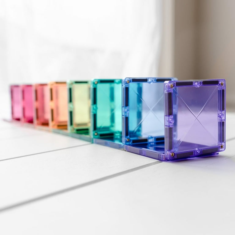 Connetix Tiles Jeu magnétique Mega Pack Pastel - 202 pièces