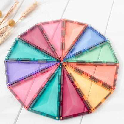 Connetix Tiles Jeu magnétique Mega Pack Pastel - 202 pièces