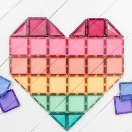 Connetix Tiles Jeu magnétique Mega Pack Pastel - 202 pièces