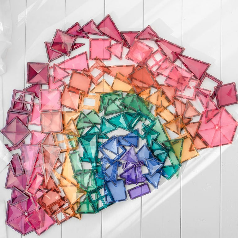 Connetix Tiles Jeu magnétique Mega Pack Pastel - 202 pièces