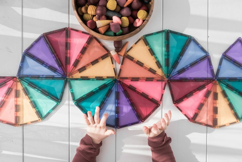Connetix Tiles Jeu magnétique Mega Pack Pastel - 202 pièces