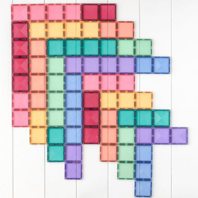 Connetix Tiles Jeu magnétique Rectangles Pastel Lot de 24