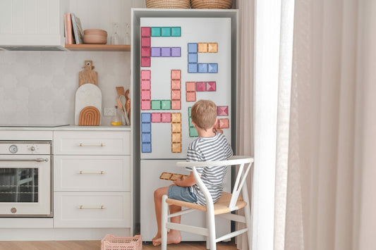 Connetix Tiles Jeu magnétique Rectangles Pastel Lot de 24