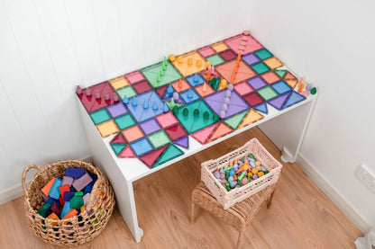 Connetix Tiles Jeu magnétique Starterset Pastel - Lot de démarrage 64 pièces