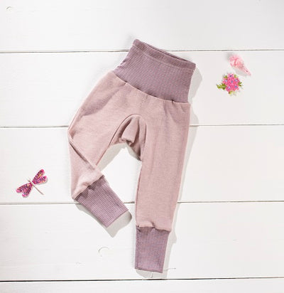 Cosilana Pantalon rose/lilas - laine/soie