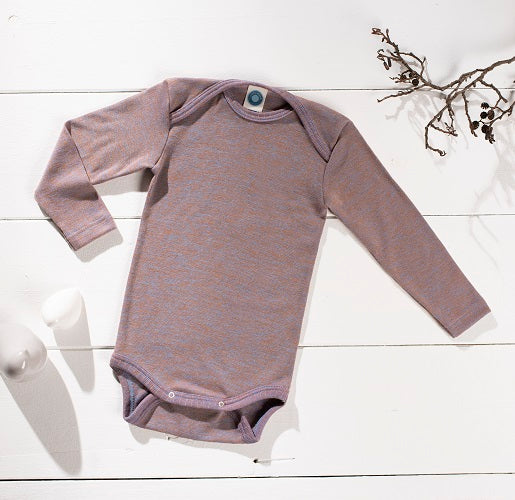 Cosilana Body manches longues tramonto chiné - laine/soie