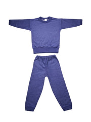 COSILANA Pyjama 2 pièces en laine Bleu