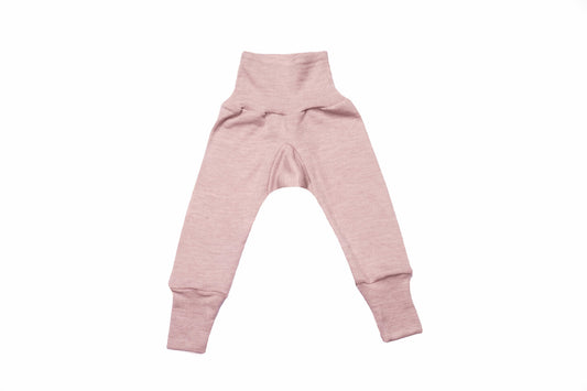 Cosilana Pantalon laine/soie rose chiné
