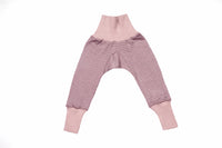 Cosilana Pantalon laine/soie rose/gris/naturel rayé