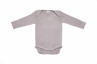 Cosilana Body manches longues laine/soie gris chiné
