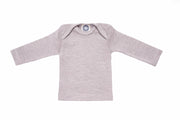 Cosilana T-shirt manches longues laine/soie gris chiné