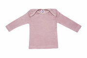 Cosilana T-shirt manches longues laine/soie rose/gris/naturel rayé