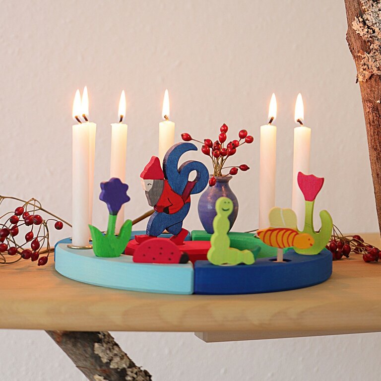 Couronne de fête Bleu-vert Grimm's