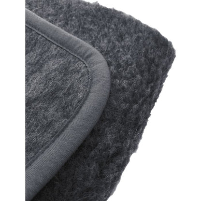 Alwero Couverture en laine Thumbled Anthracite - Divers dimensions