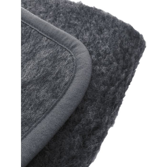 Alwero Couverture en laine Thumbled Anthracite - Divers dimensions